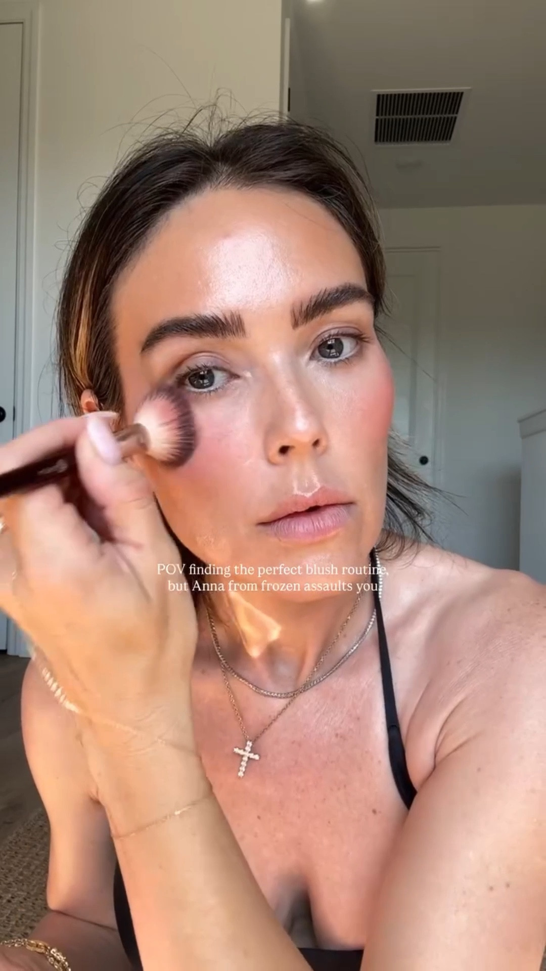 To think I almost returned this blush. what a state of delusion 

Try your makeup routine in this order: tint -> bronzer -> concealer -> blush -> setting spray -> pressed powder 

Products 
@yslbeauty ysl make me blush in 93 restless rose 
@saiebeauty city set dewy setting spray & also wearing the supersuede bronzer in Palermo 
@hudabeauty easy bake pressed setting powder in cherry blossom cake

#LTKgrwm #LTKmorningroutine #LTKBeauty