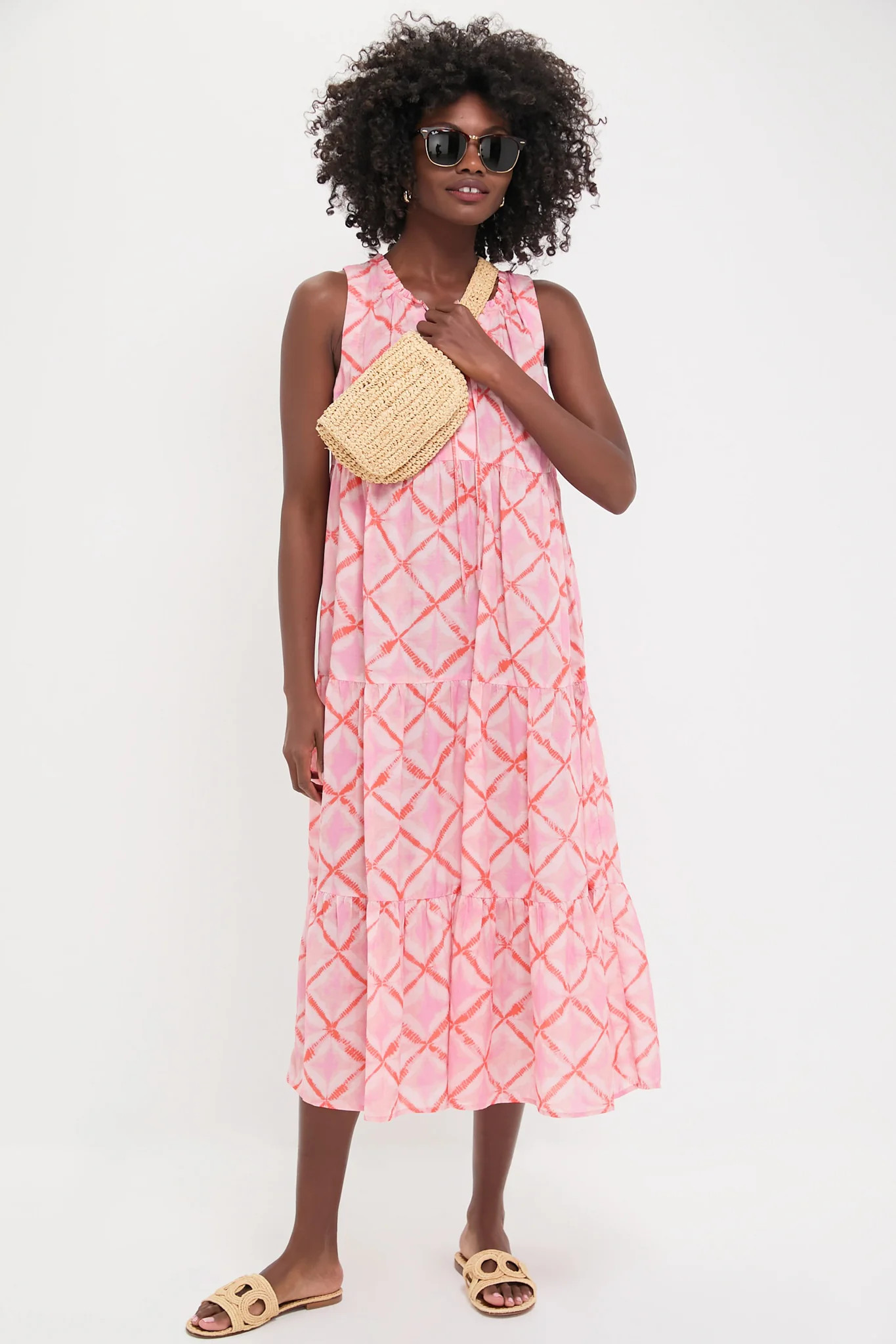Coral Medallion Salty Paloma Caftan | Tuckernuck (US)