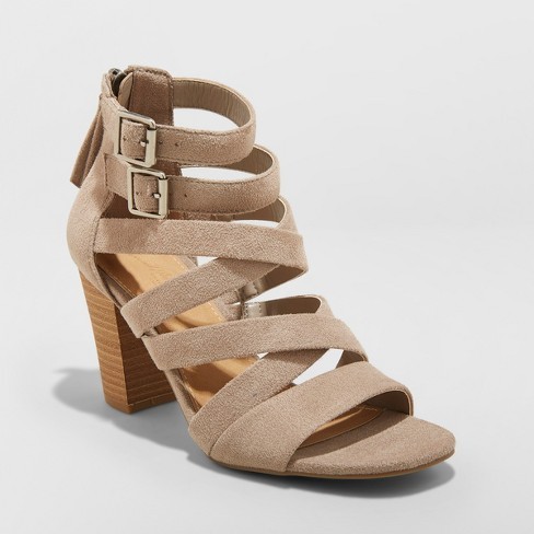 Women's Emmie Thick Strap Heeled Pumps - Universal Thread™ | Target