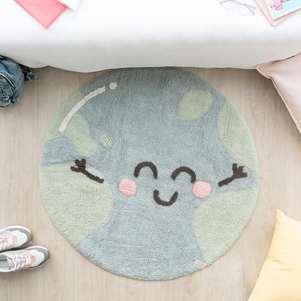 LORENA CANALS | Washable Rug Big Big World - Aqua Blue, Light Green / 3' | Janie and Jack