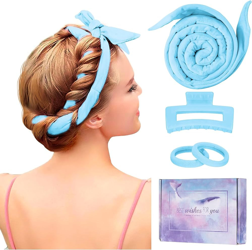 Heatless Curling Rod Headband, Upgraded 60" Extra Long Heatless Curls Headband Soft Hair Curlers ... | Amazon (US)