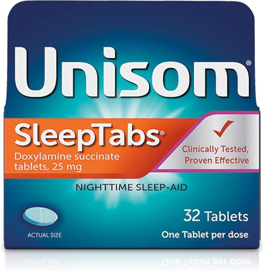 Unisom SleepTabs, Nighttime Sleep-aid, Doxylamine Succinate, 32 Tablets | Amazon (US)