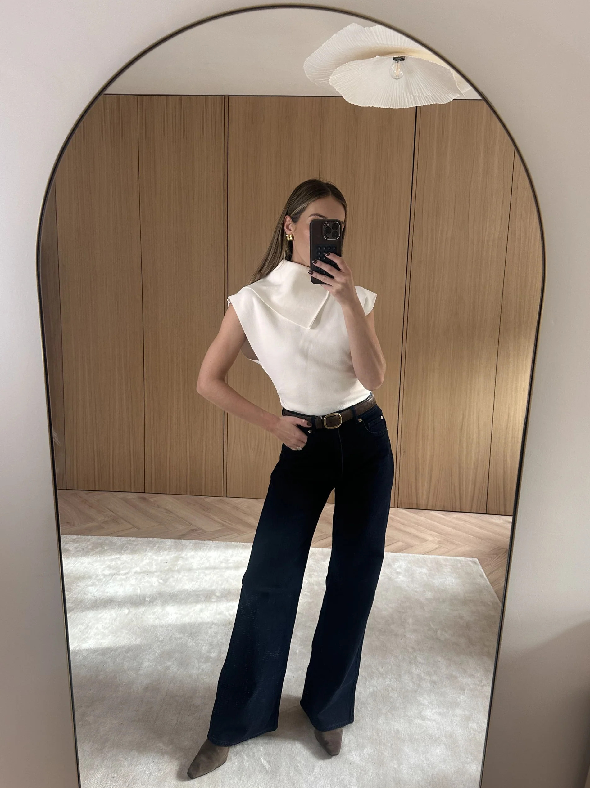 Saturn Contrast Neck Detail Knit Top | Pretty Lavish (UK)