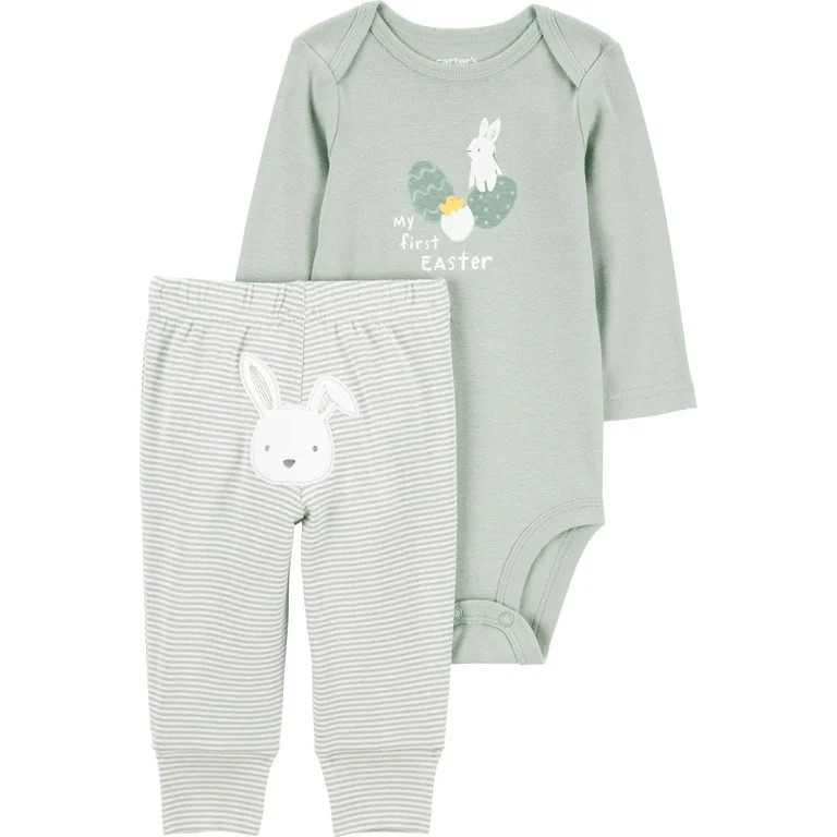 Carter's Child of Mine Baby Unisex Easter Outfit Set, 2-Piece, Sizes Preemie-12 Months | Walmart (US)