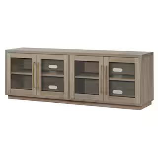 Donovan 68 in. Antiqued Gray Oak TV Stand Fits TV's up to 75 in. | The Home Depot