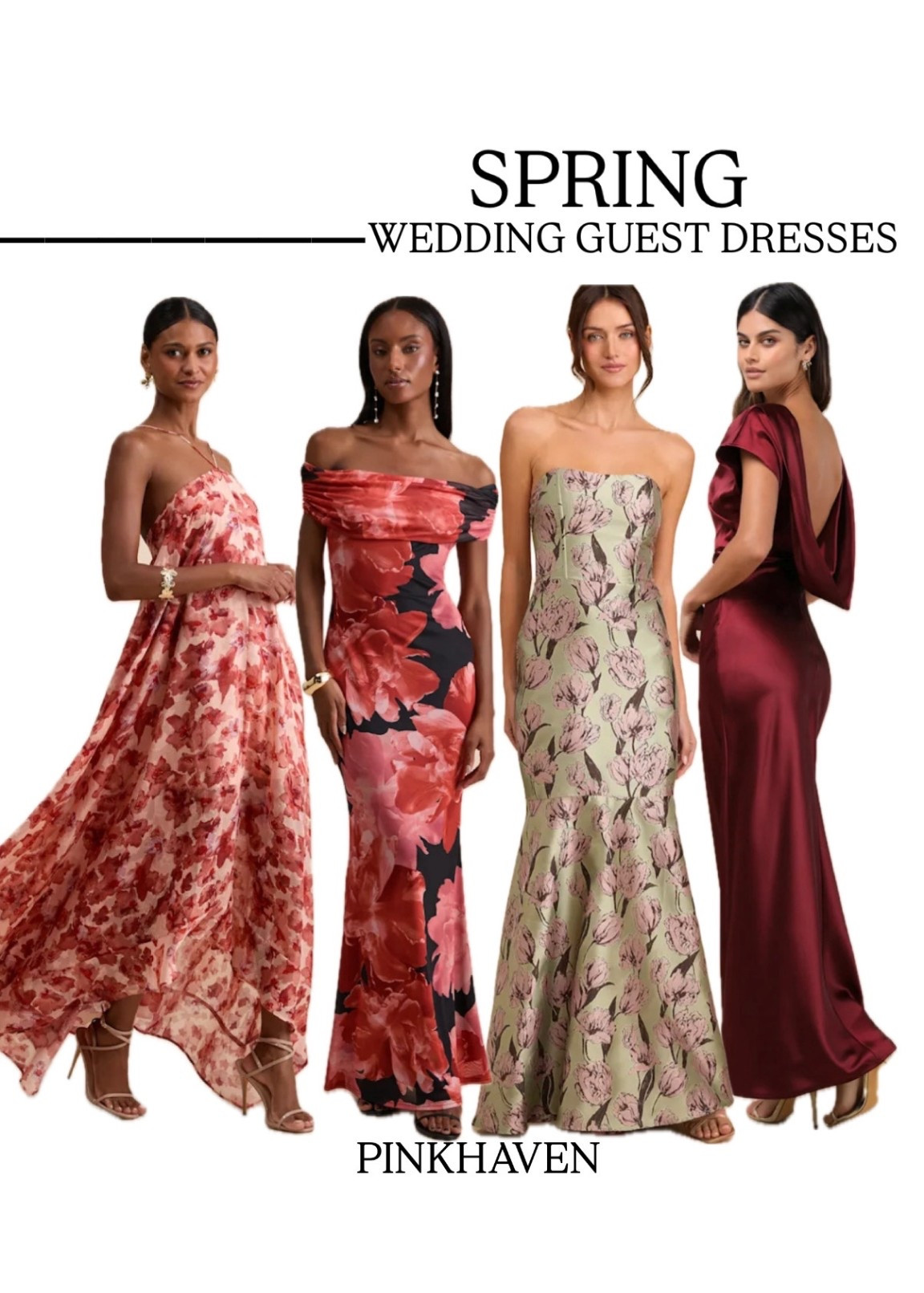 Women’s spring wedding guest dresses 

#spring #floral #womens #style #dresses #maxi #gown #spring #weddngguest #brunch #lulus

#LTKSpringSale #LTKWedding #LTKU