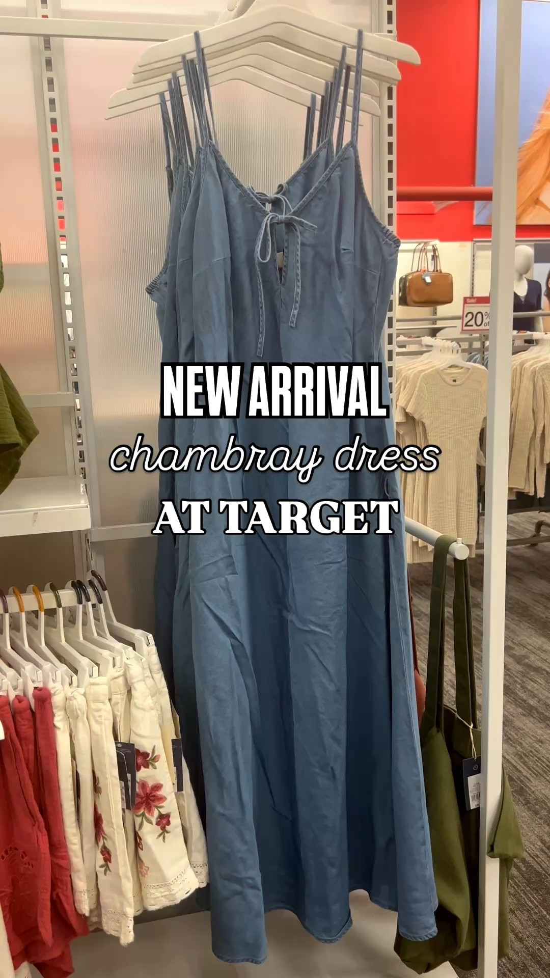 New chambray dress for summer @Target 🎯💙