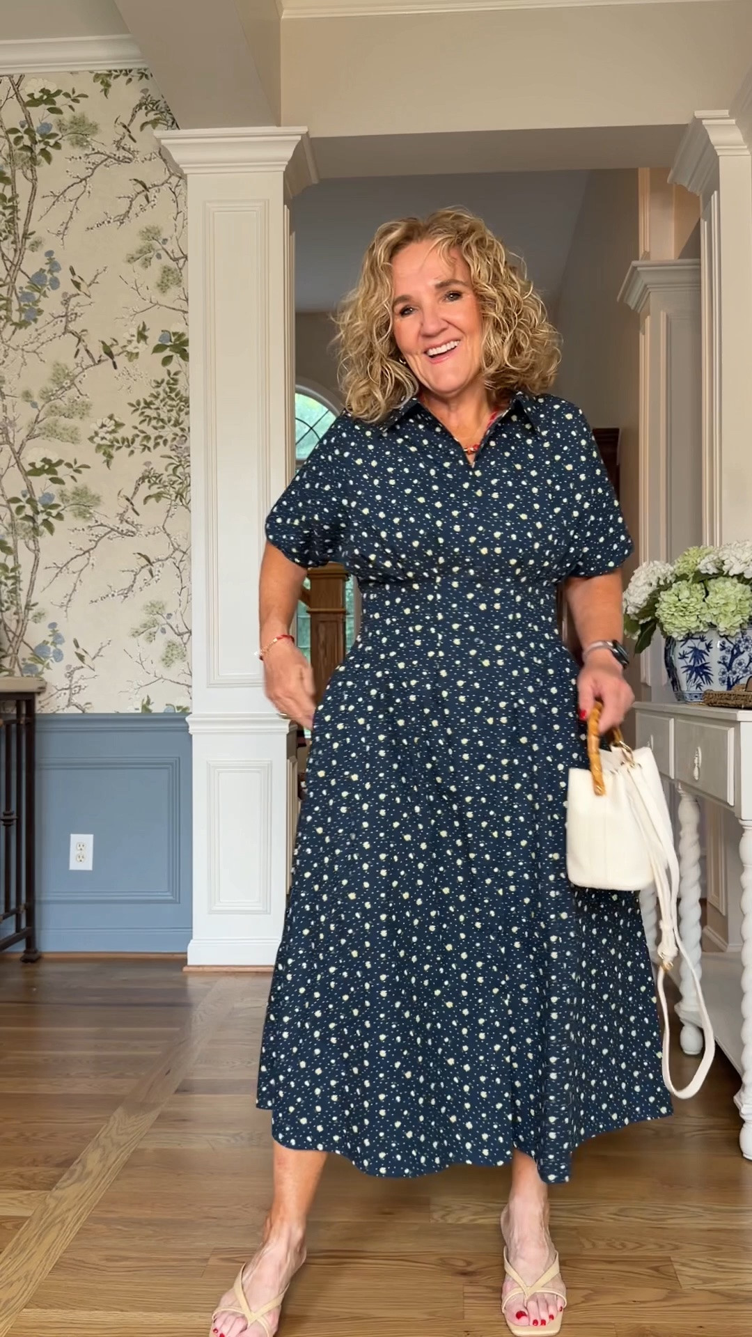 Size medium 15% off code NANETTE15
This navy floral midi dress is one of those rare finds that gets everything right. The fit is flattering, the fabric feels elevated, and the timeless print makes it an easy choice for everything from brunch to church to fall events.

 #LTKootd #LTKSeasonal #LTKOver40
