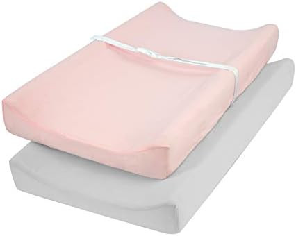 TILLYOU Jersey Knit Ultra Soft Changing Pad Cover Set-Unisex Diaper Change Table Sheets for Baby ... | Amazon (US)