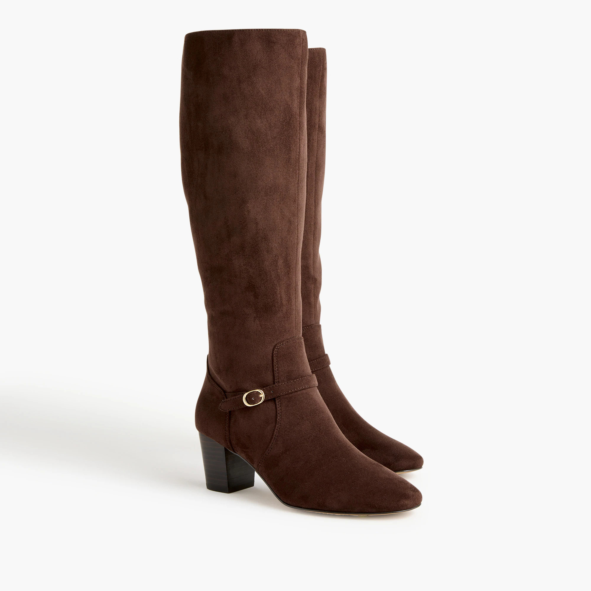 Tall sueded buckle boots | J.Crew Factory