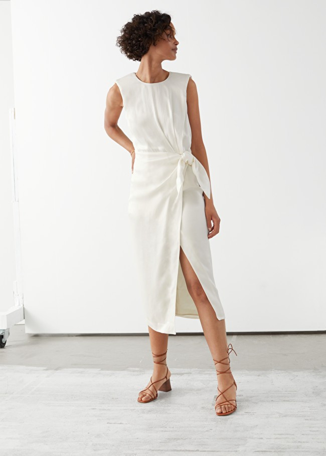 Satin Side Tie Midi Dress | & Other Stories (EU + UK)