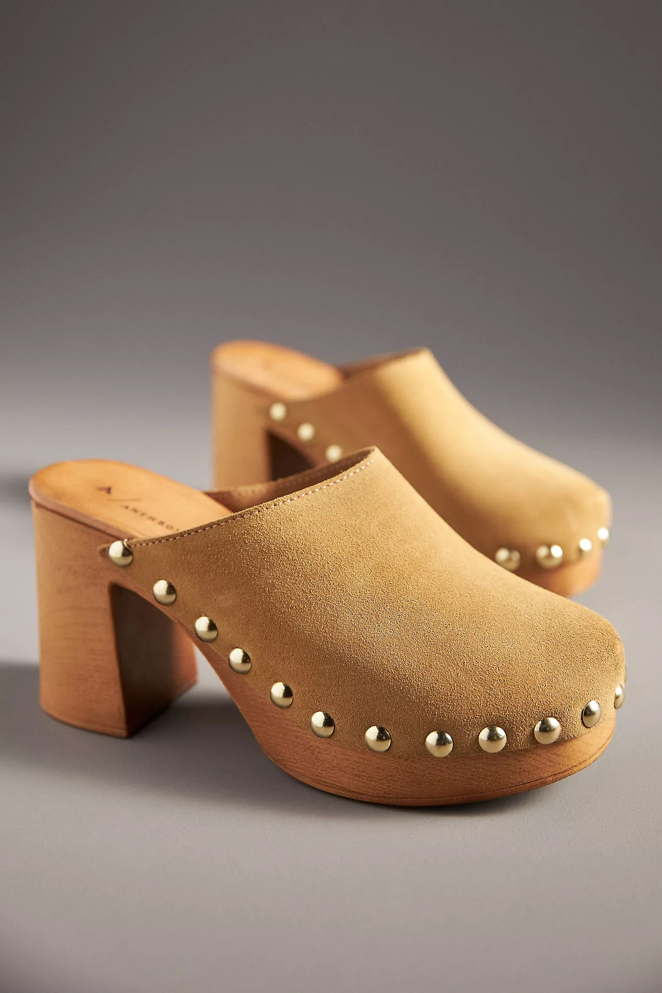 By Anthropologie Wood-Bottom Clog Heels | Anthropologie (US)