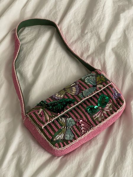Summer bag 🌸 

beaded bag, pink handbag, pink purse, beaded purse, staud dupe 

#LTKstyletip #LTKitbag #LTKunder100
