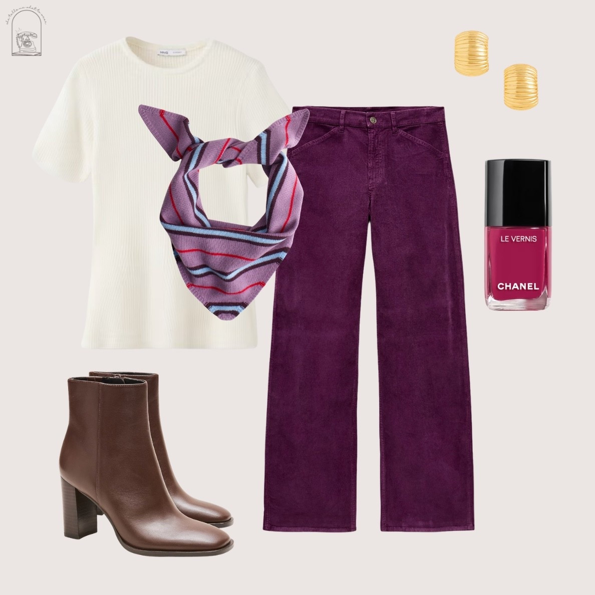 fall doesn’t have to mean dark and drab. 🍇 a little berry, a little plum, and the perfect chocolate brown boot make this one feel just as autumnal, but a whole lot more interesting.