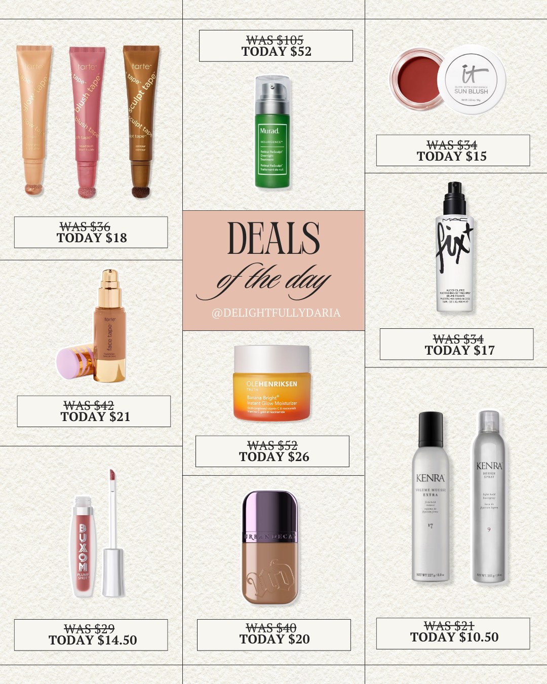 50% off select beauty items!

Lip gloss, setting spray, Tarte, hair care

#LTKBeauty #LTKSaleAlert