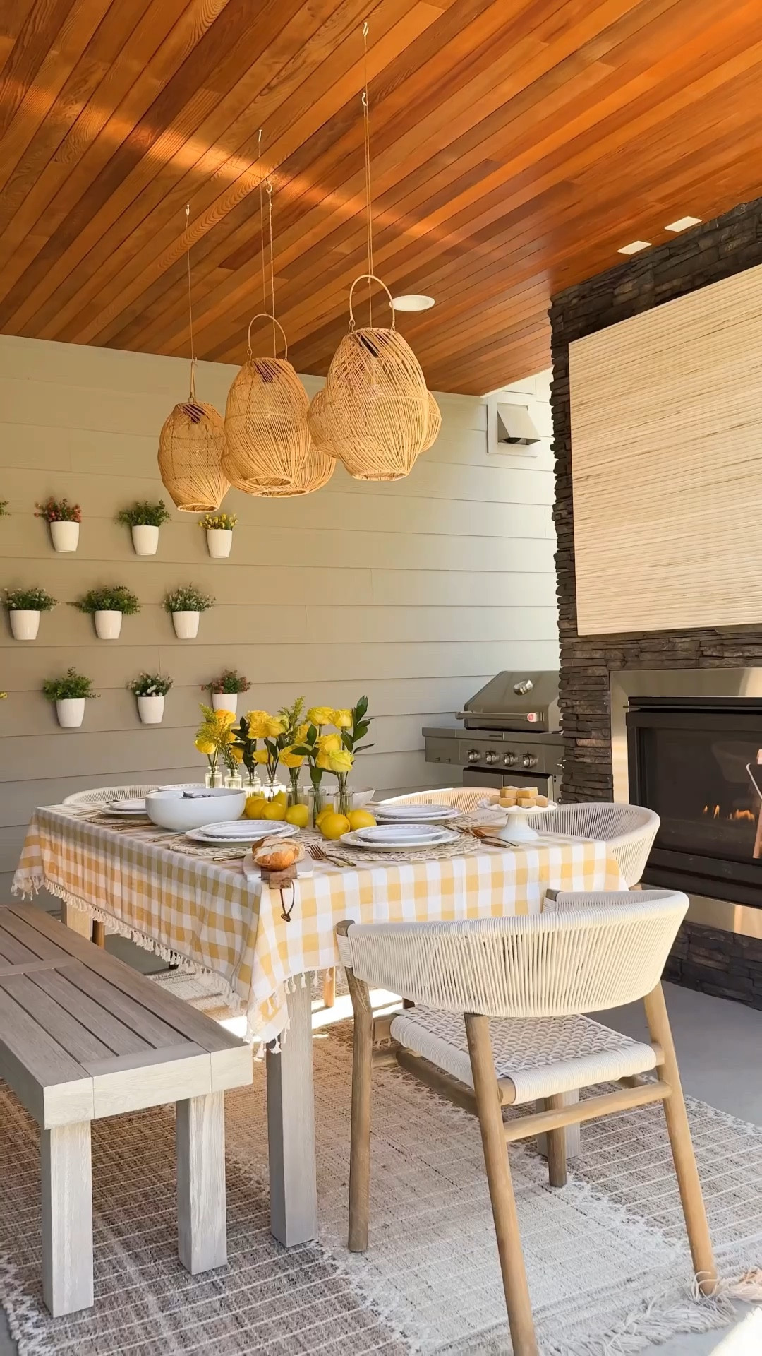 Alfredo Al Fresco Night! I threw together an outdoor dinner inspired by one of the kids' favorite meals - chicken fettuccine Alfredo! I used Classico’s Creamy Alfredo, and it made the dish so rich and delicious. I set the table with a plaid tablecloth, lemons, and yellow flowers for a laid-back classic vibe. Nothing better than good food and al fresco dinners with the fam! You can grab Classico Creamy Alfredo at your local grocery store!


Outdoor dining furniture, checkered tablecloth, glass bud vases, lemons, outdoor chairs, table and rug, lanterns, artificial flowers, home finds, patio furniture, hanging planters 

#LTKFindsUnder100 #LTKHome #LTKSeasonal