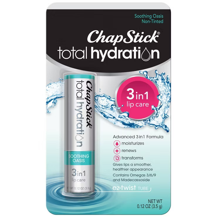 Chapstick Total Hydration Lip Balm - Soothing Oasis - 0.12oz | Target