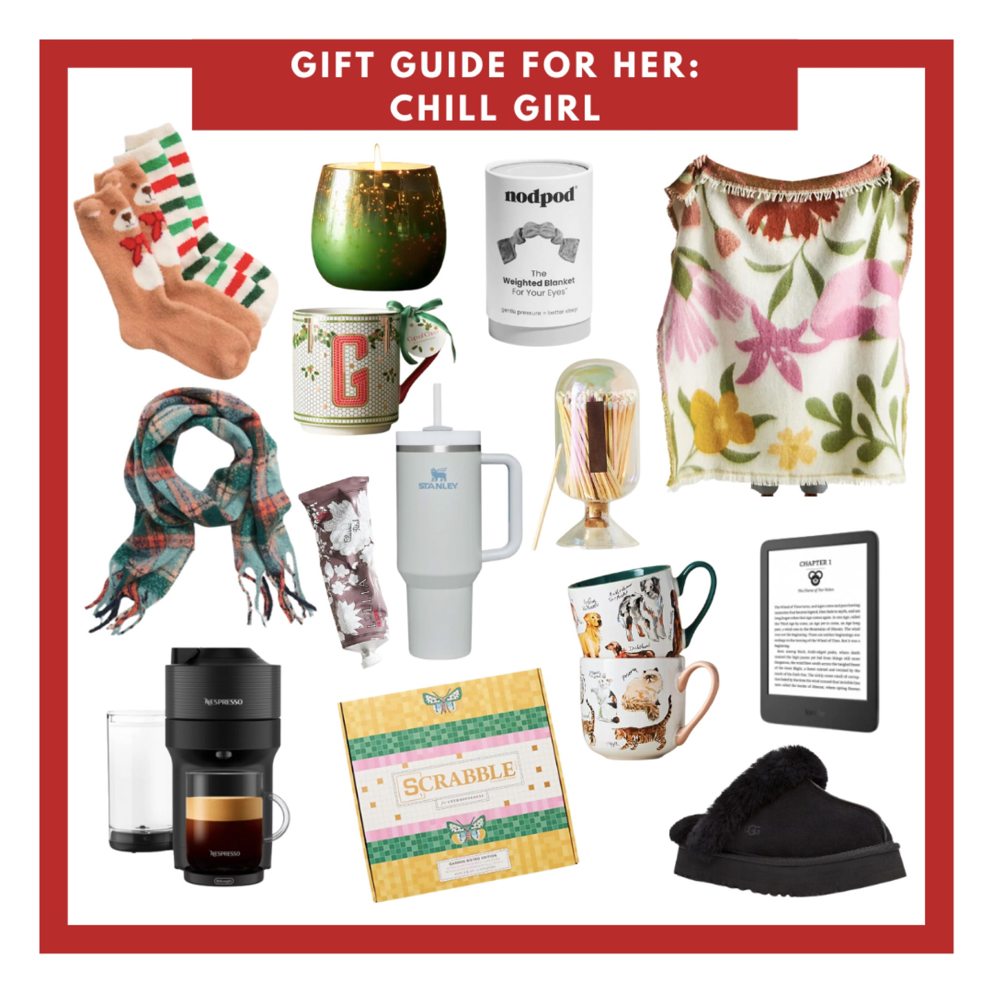 Need a gift idea for the “Chill Girl” on your Christmas list?!? Look no further!! Shop all of my picks on my “Gift Guide for Her” list!!! She will love any of these gifts! ❤️💚🤍

Follow my shop @Claire_Allen on the @shop.LTK app to shop this post and get my exclusive app-only content!

#liketkit 
@shop.ltk
https://liketk.it/4pVwj

#LTKSeasonal #LTKHoliday #LTKGiftGuide