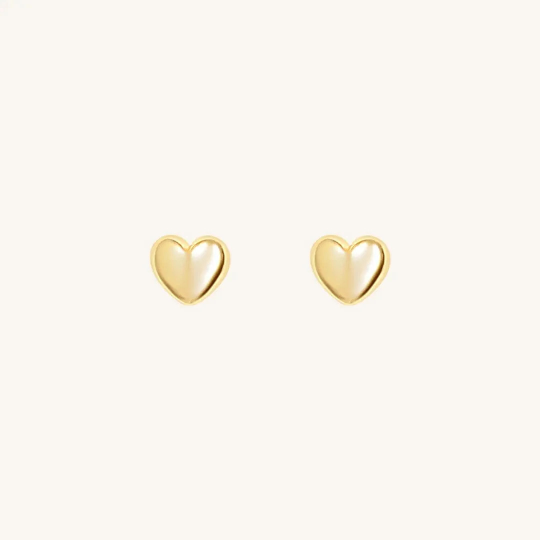 Ada Heart Studs | Francesca Jewellery