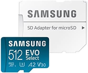 SAMSUNG EVO Select Micro SD-Memory-Card + Adapter, 512GB microSDXC 130MB/s Full HD & 4K UHD, UHS-... | Amazon (US)