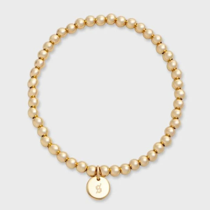 old english initial juno bracelet (4mm) | Cuffed by Nano