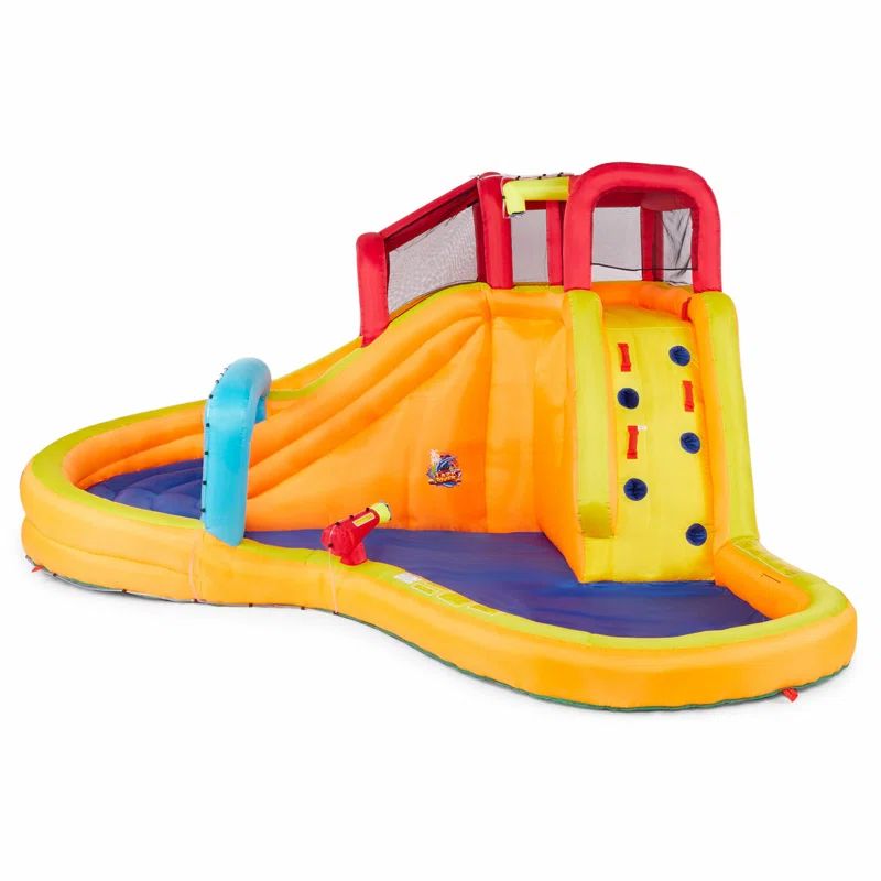 Banzai Kids Inflatable Outdoor Lazy River Adventure Water Park Slide and Pool | Wayfair North America