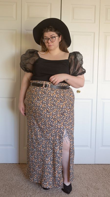 Plus size puffy sleeve slip skirt outfit 

#LTKcurves #LTKstyletip #LTKSeasonal