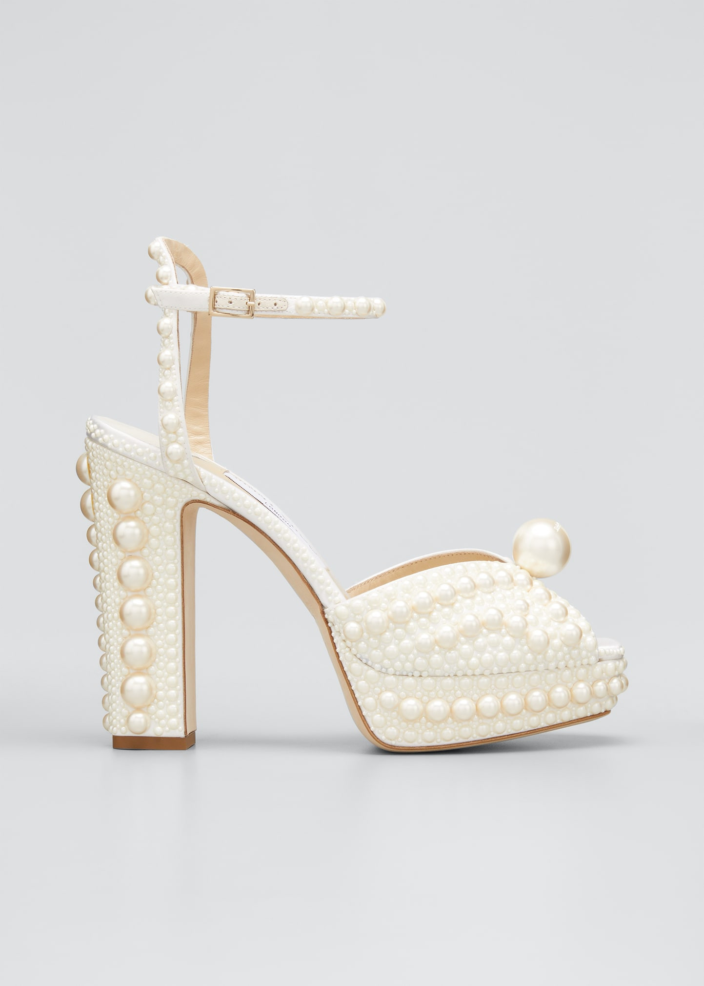 Sacaria 120mm Pearly-Stud Platform Sandals | Bergdorf Goodman