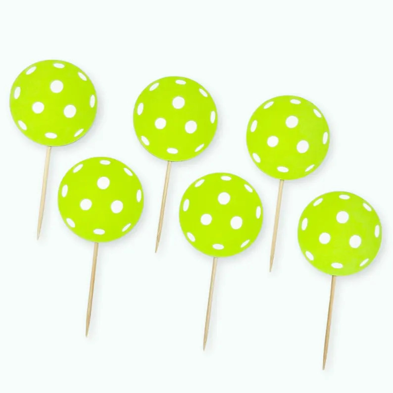 Pickleball Cupcake Toppers: Party Decorations | Etsy (Global)
