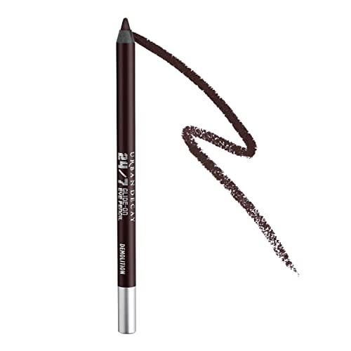 URBAN DECAY 24/7 Glide-On Waterproof Eyeliner Pencil (Demolition - Deep Brown Matte), Smudge-Proof, Transfer-proof, Long-lasting Colored Eye Liners, Hydrating Vitamin E, Cruelty-free - 0.04 oz | Amazon (US)