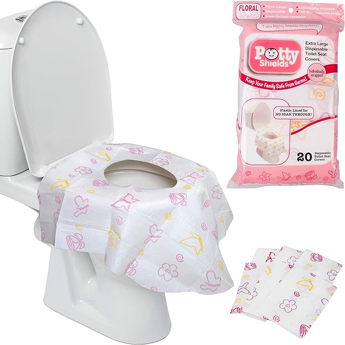 Disposable Toilet Seat Covers for Kids & Adults (20 Pack) Germ Protect from Public Toilets - Wate... | Amazon (US)