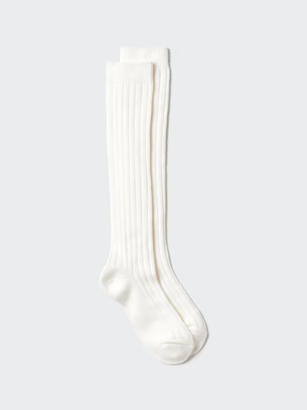 HEATTECH Knee High Socks (Ribbed) | UNIQLO (UK)