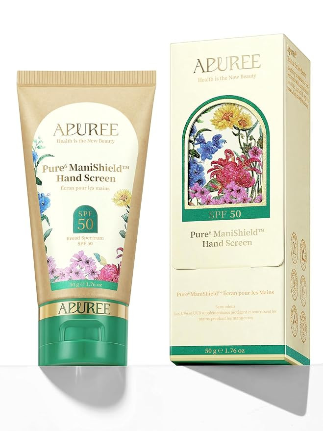 APUREE U V Nail Lamp Hand Screen: Hand Sunscreen SPF 50+/PA++++| UV Lights Protection Cream| Frag... | Amazon (US)