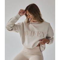 Wifey Sweatshirt, Six Stories Wife Jumper, Sweatshirt Embroidered, Top, Sweater, Mrs Pullover | Etsy (US)