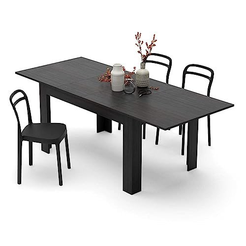 Mobili Fiver, Easy, Extendable Dining Table, Ashwood Black, Made in Italy | Amazon (US)