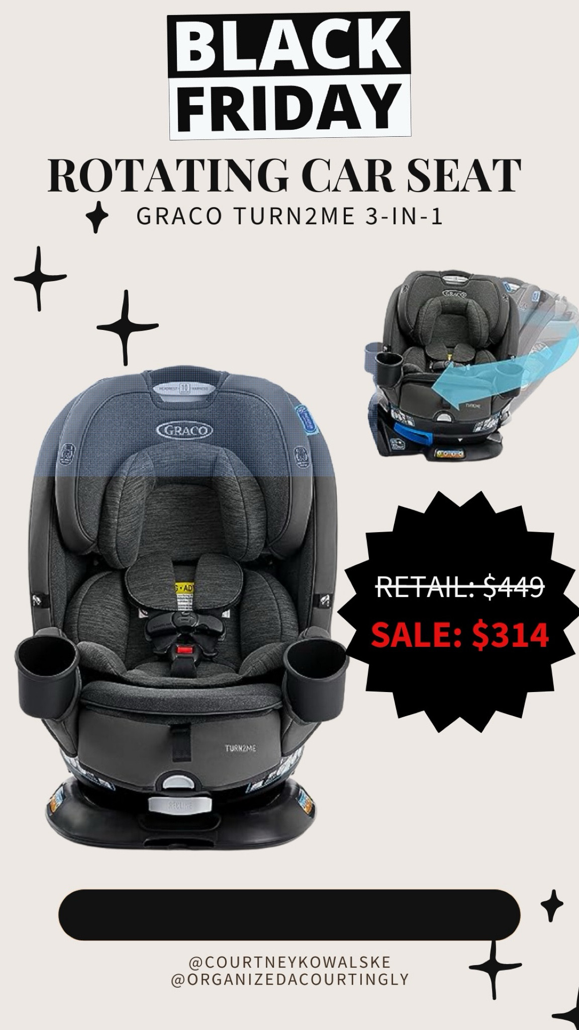 Graco Turn2Me usually $449 on sale for $314!

#LTKCyberWeek #LTKsalealert #LTKbaby