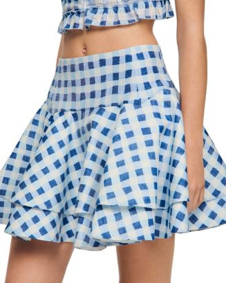Rosie Gingham Mini Skater Skirt | Bloomingdale's (US)