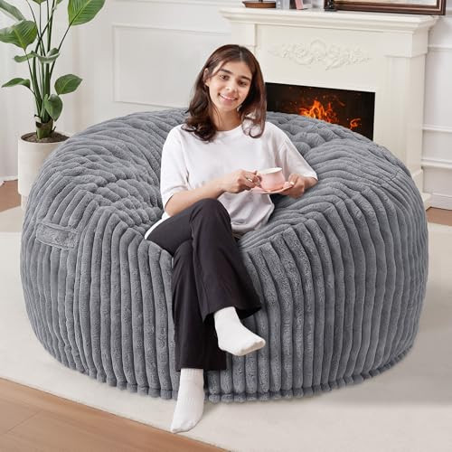 3 FT Bean Bag Chair,3' Big Bean Bag,Large Bean Bag Chairs for Adults | Amazon (US)