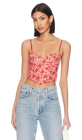 Charlotte Corset Cami in Wild Rose Print | Revolve Clothing (Global)