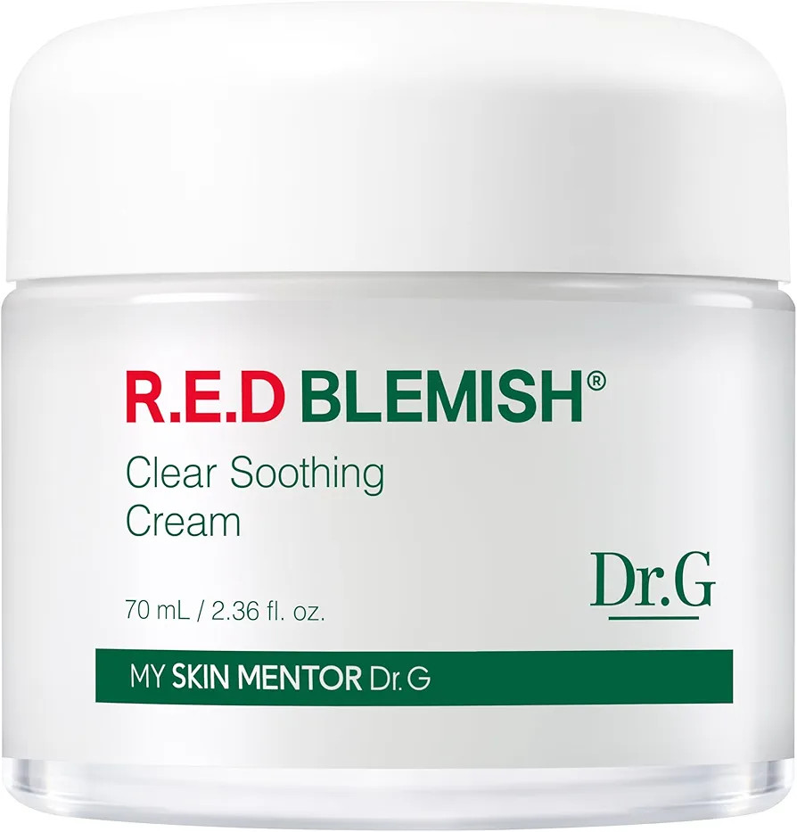 Dr.G Red Blemish Clear Soothing Korean Moisturizer Face Cream, 70ml - Cica Cream, Korean Skin Car... | Amazon (US)