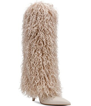 Steve Madden Icon Faux Fur Fold Over Knee High Boots | Dillard's | Dillard's