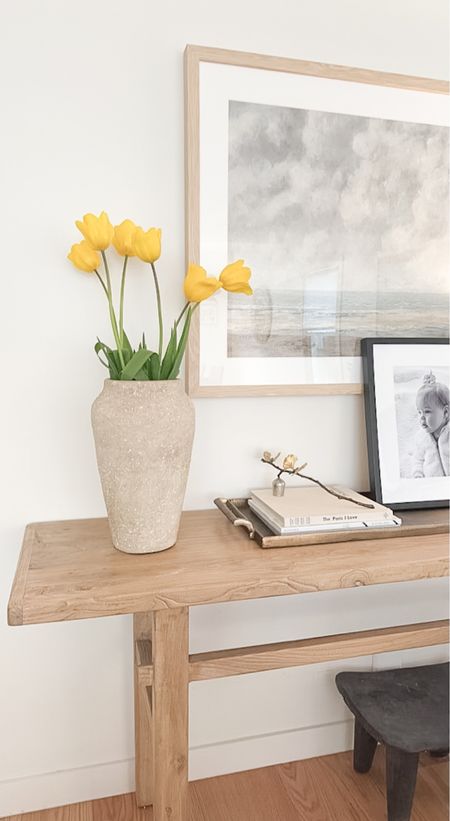 Spring flowers and a beautiful entry console styling moment 💛

#LTKSeasonal #LTKhome #LTKfamily