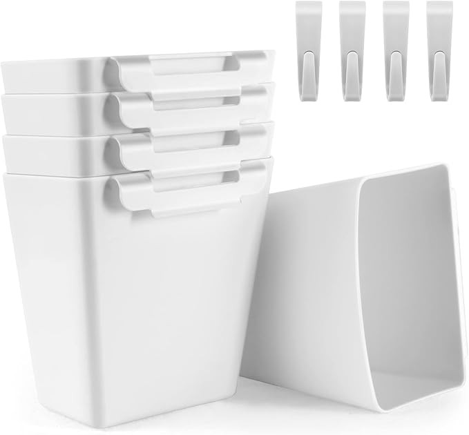 5 Pack Hanging Cup Holders, Multipurpose Rolling Cart Accessories Utility Cart Accessories For Ar... | Amazon (US)