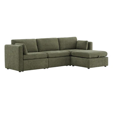 Delaney 4-Piece Modular Sofa Chaise | Versatile Seating Solution | Chita