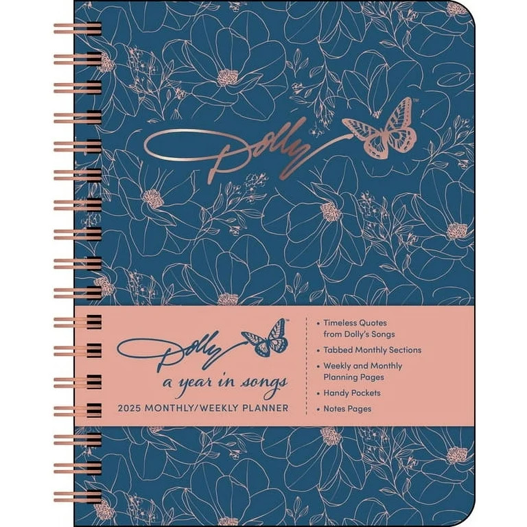 Dolly Parton: A Year in Songs Deluxe Organizer 2025 Hardcover Monthly/Weekly Pla | Walmart (US)