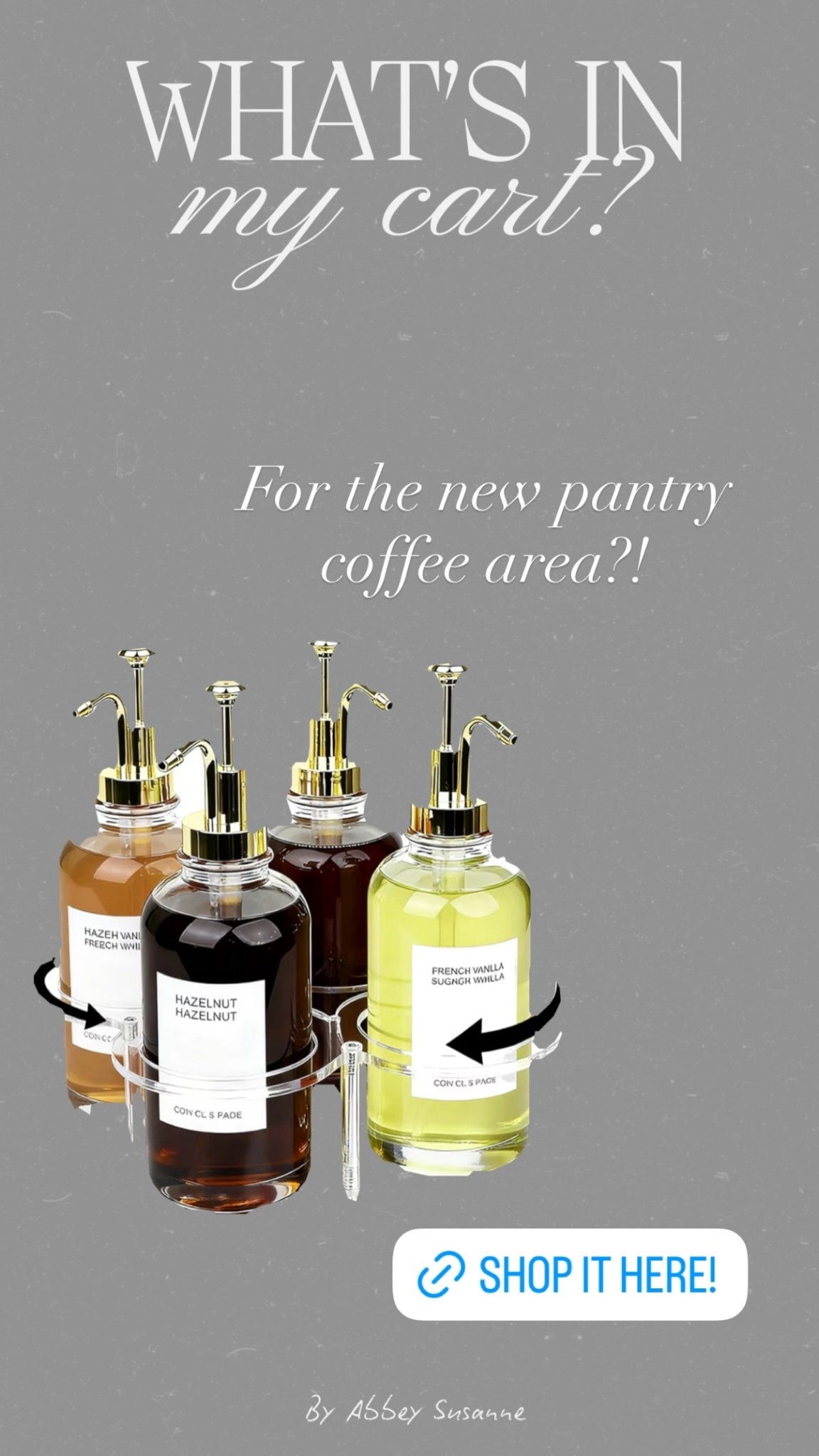 For the new pantry coffee area?!