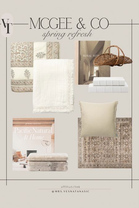 McGee & Co home favorites! 

McGee & Co, quilt, bedding, throw, rug, throw pillow, book, coffee table book, home decor, bedroom, bed, living room, 

#LTKstyletip #LTKhome #LTKsalealert