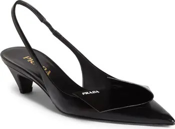 Fold Pointed Toe Slingback Pump (Women) | Nordstrom