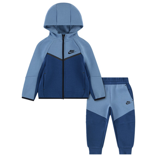 Nike Boys Nike Tech Fleece Full-Zip Set - Boys' Toddler Blue/Black Size 3T | Foot Locker (US)