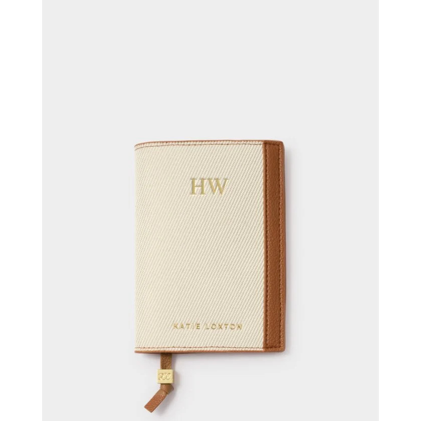 Canvas Passport Cover in Cognac | Katie Loxton Ltd. (UK)